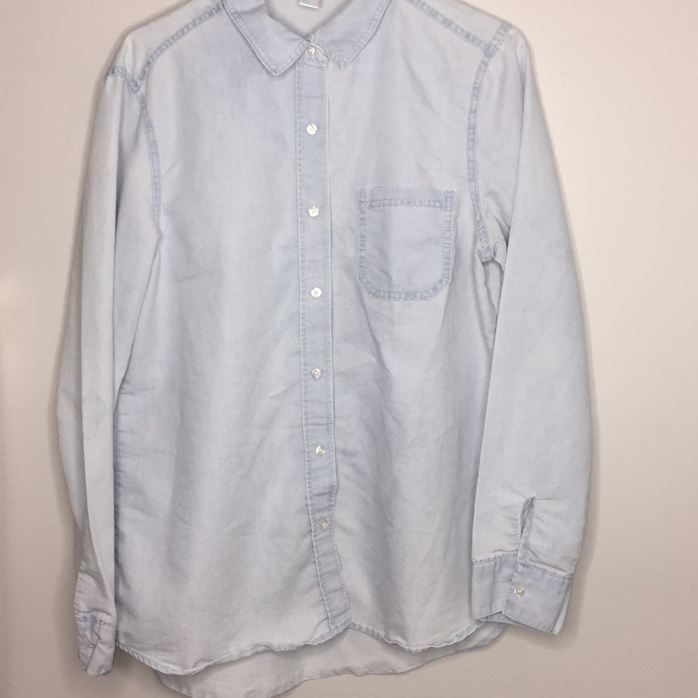 Just be long sleeve blue top